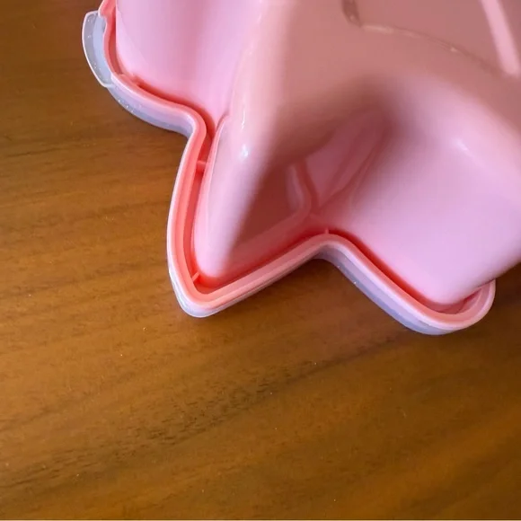 Large Sparkle Bow Snack Box Food Storage Container Valentine SHIP ASAP CWC Pink - Picture 11 of 11